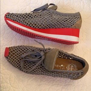 Jeffery Campbell mesh wedge sneaker size. 9 NEW